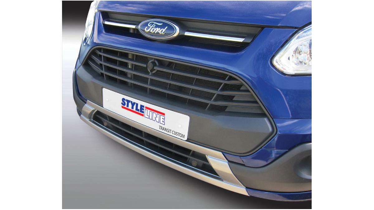 RGM+Spoiler+avant+%27Skid-Plate%27+sur+mesure+pour+Ford+Transit%2FTourneo+Custom+2014-2018+Argent+%28ABS%29
